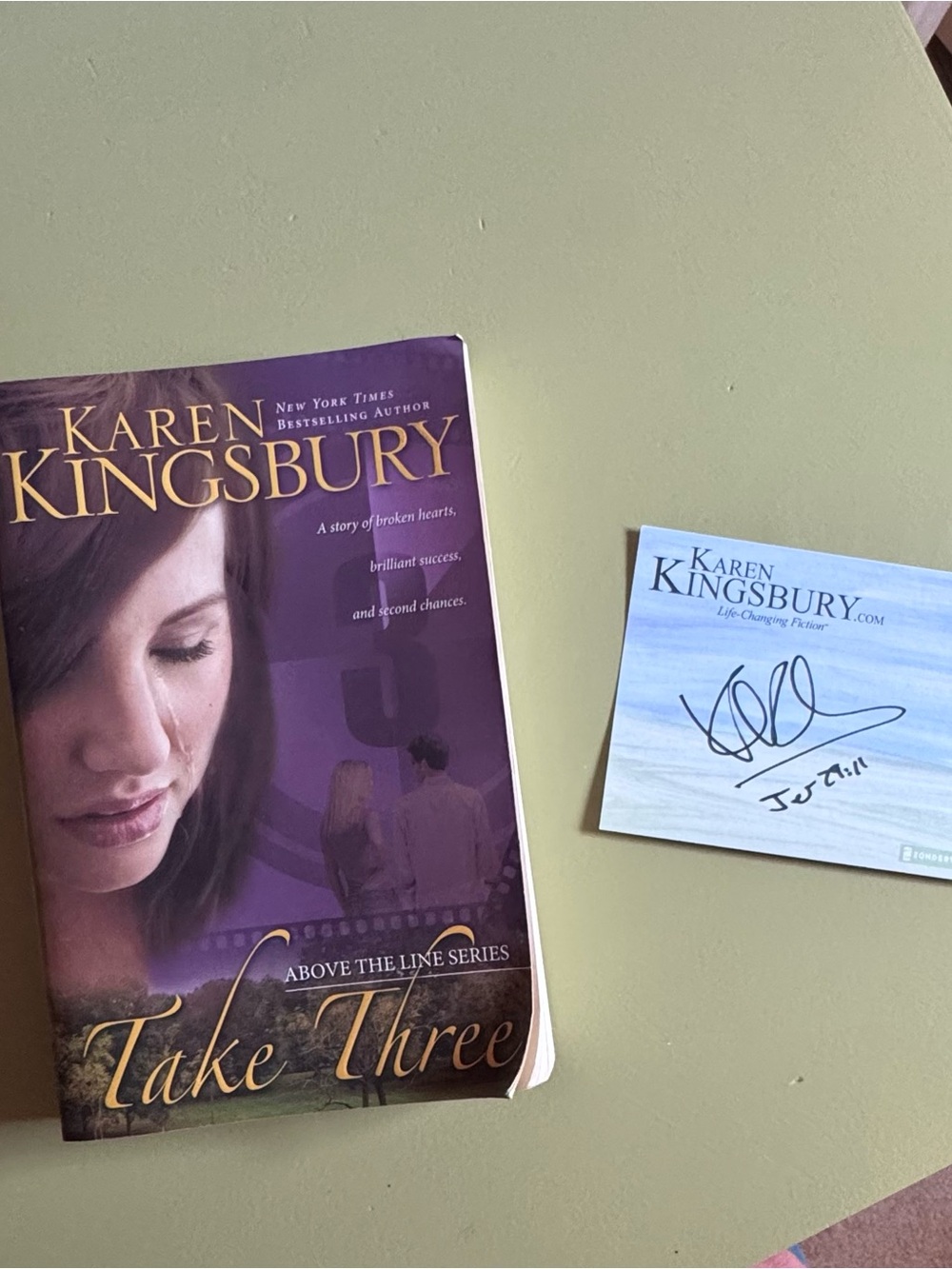 Take Three by — karen Kingsbury with autograph